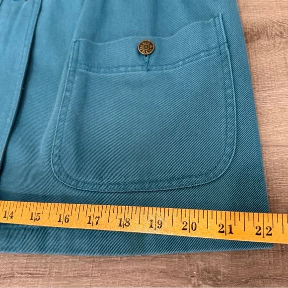 Vintage Denim Co Jacket Chore Barn Coat Adult S Flannel Lined Corduroy 90s Green - Picture 13 of 14